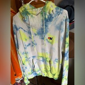 Aviator Nation Tie-Dye Ninja Hoodie Size L